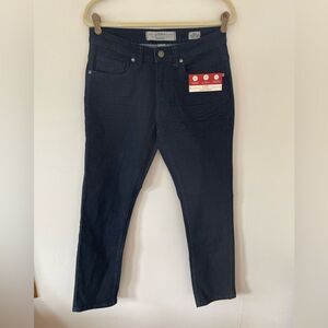 PD & C Dark Wash Craftsman Straight Leg Slim Fit Jeans stretch denim 30x30 NWT